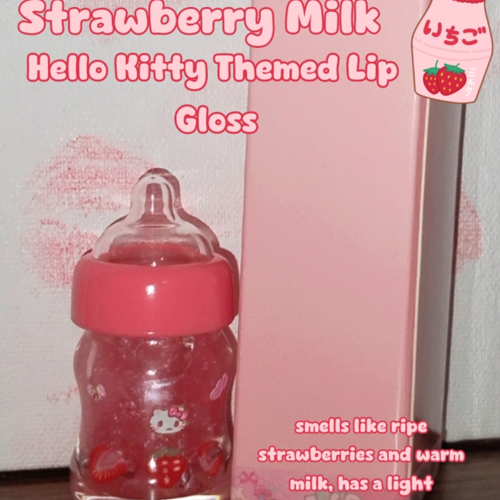 Strawberry Milk Hello Kitty Lip Gloss 7ml